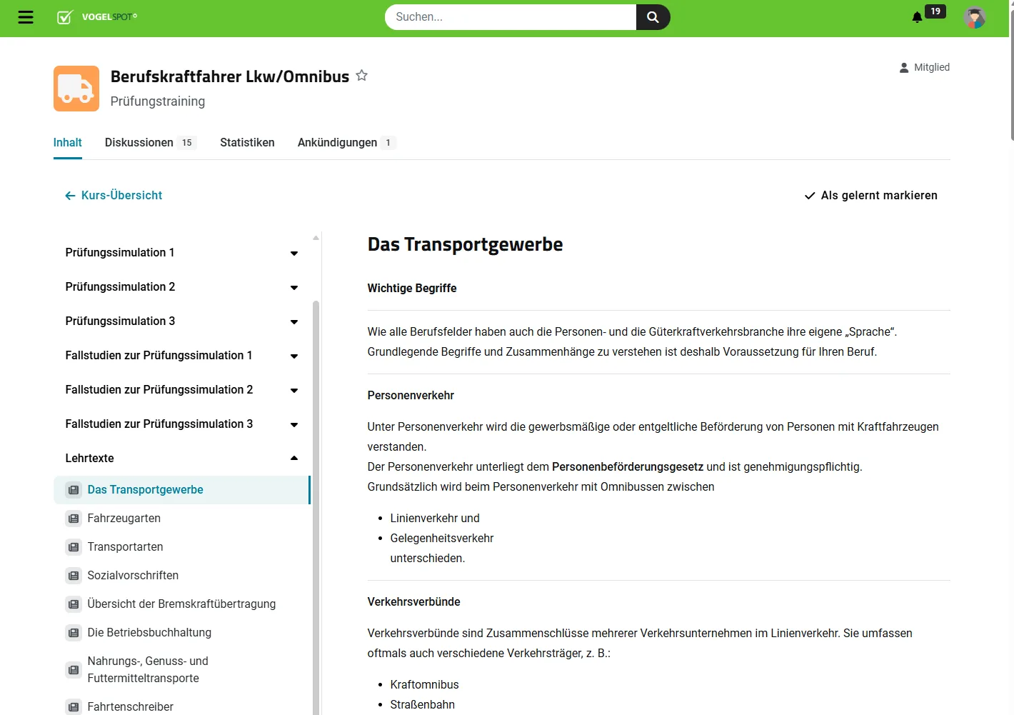VogelSPOT Lehrtexte zum Nachlesen der Pr&uuml;fungsinhalte