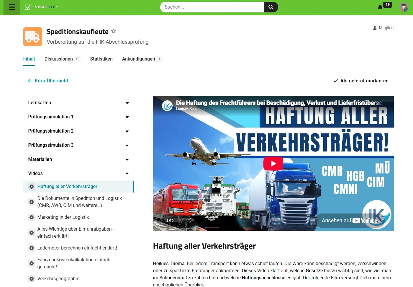 VogelSPOT Lehrtexte zum Nachlesen der Pr&uuml;fungsinhalte
